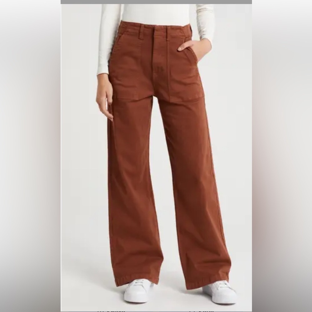Pistola Nicole Wide Leg High Rise Spice Pants size 28 workwear classic‎ boho